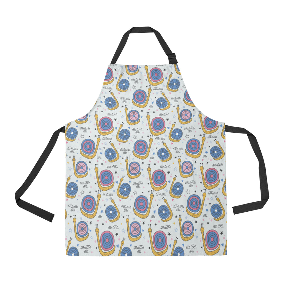 Snail Pattern Print Design 05 All Over Print Adjustable Apron