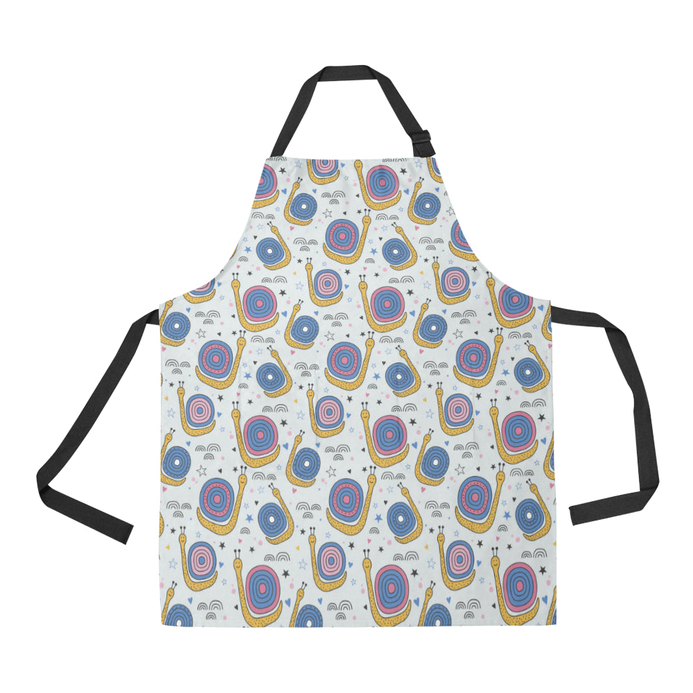 Snail Pattern Print Design 05 All Over Print Adjustable Apron