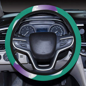 Billiard Ball Pattern Print Design 01 Car Steering Wheel Cover