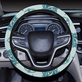 Swordfish Pattern Print Design 05 Car Steering Wheel Cover