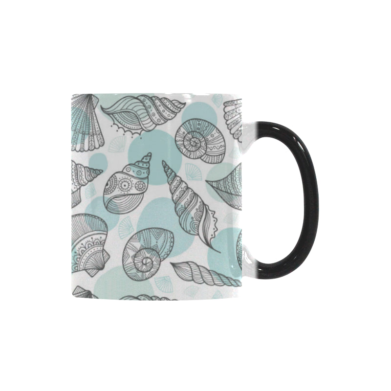 Shell polynesian tribal Morphing Mug Heat Changing Mug