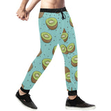 Kiwi blue background Unisex Casual Sweatpants