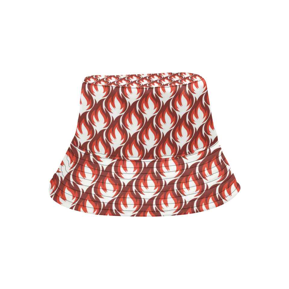 Fire flame symbol design pattern Unisex Bucket Hat