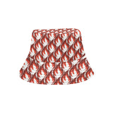 Fire flame symbol design pattern Unisex Bucket Hat