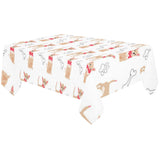 Chihuahua bone paw pattern Tablecloth