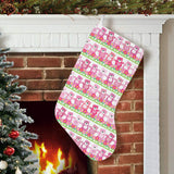 Teddy Bear Pattern Print Design 04 Christmas Stocking