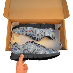 Skate Board Pattern Print Design 03 Women's Sneaker Shoes