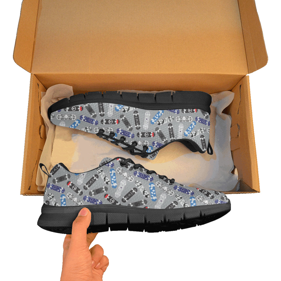 Skate Board Pattern Print Design 03 Women's Sneaker Shoes