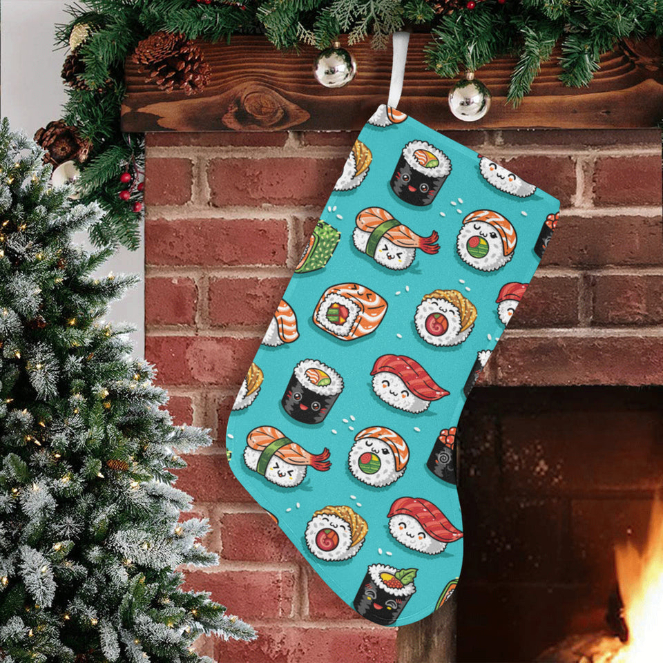 Cute sushi pattern Christmas Stocking
