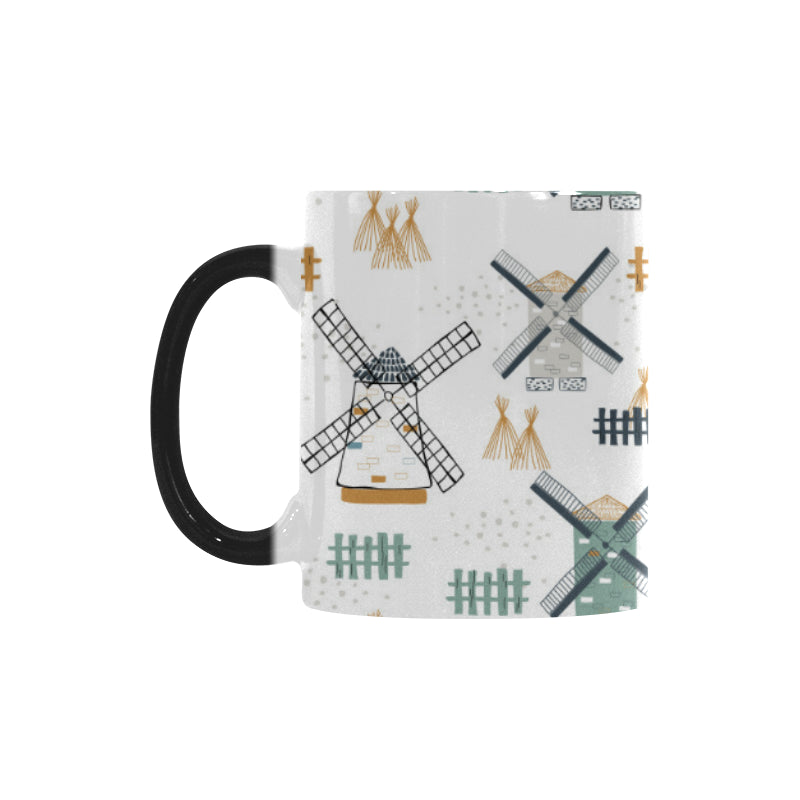 windmill pattern Morphing Mug Heat Changing Mug