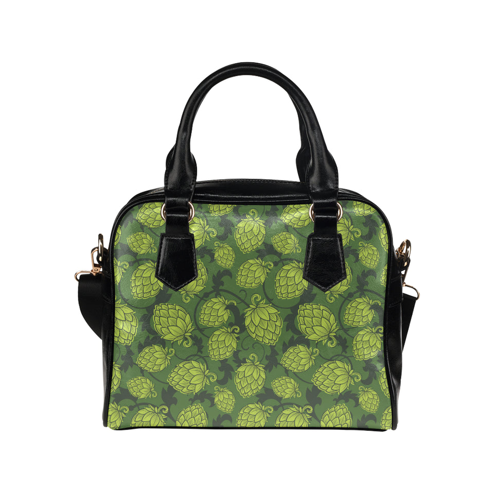 Hop pattern Hop cone background Shoulder Handbag