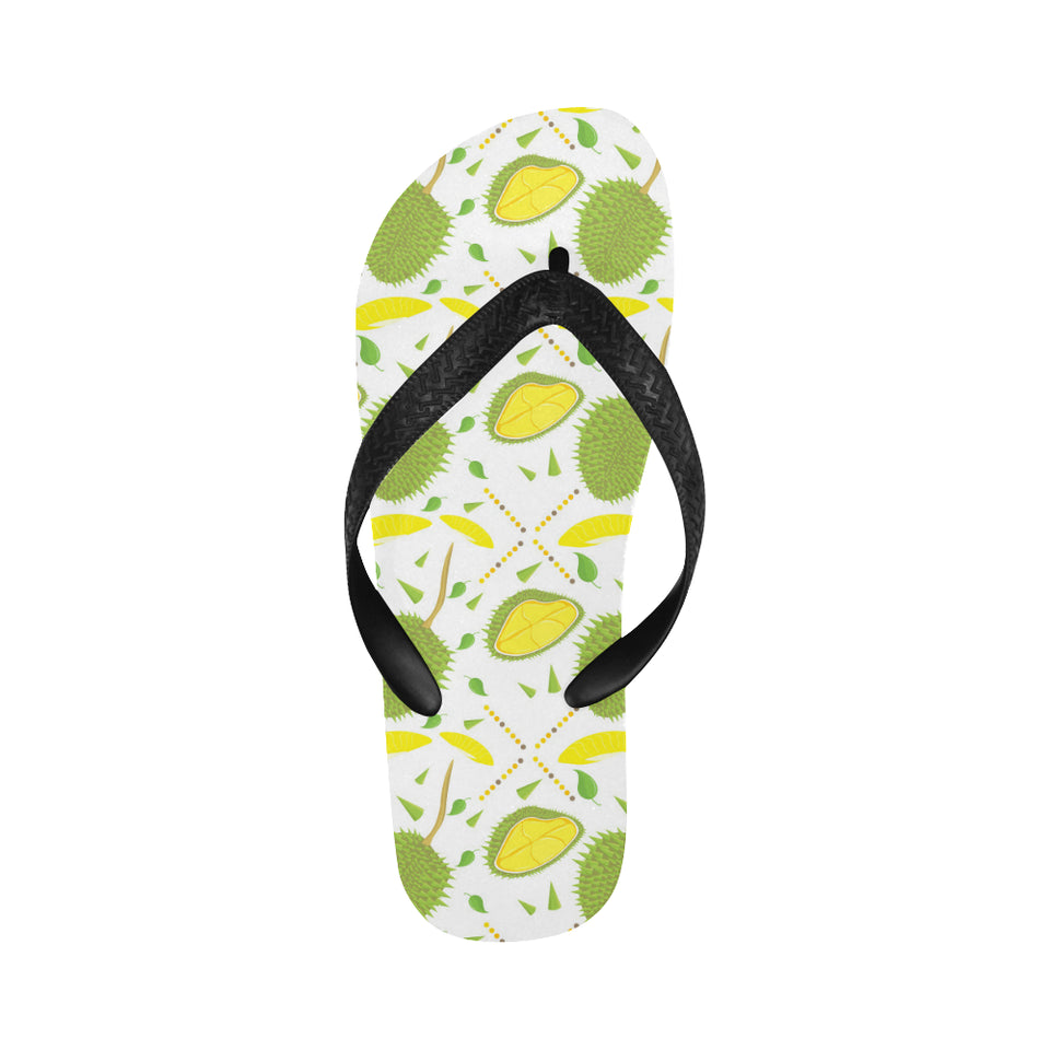 Durian pattern background Unisex Flip Flops
