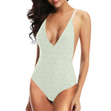 Cucumber pattern background Women's One-Piece Swimsuit