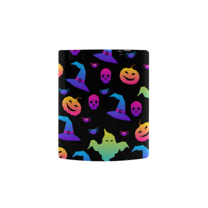 Colorful halloween background Morphing Mug Heat Changing Mug