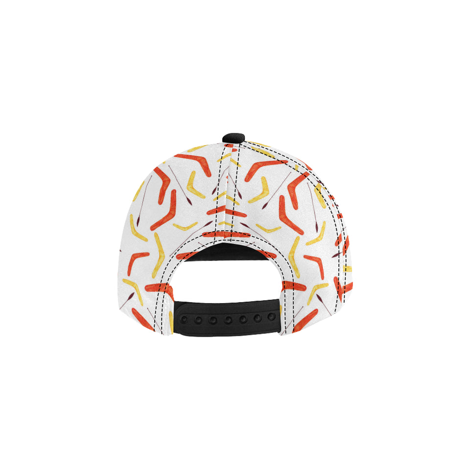 Waterclor boomerang Australian aboriginal ornament All Over Print Snapback Cap