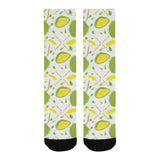 Durian pattern background Crew Socks