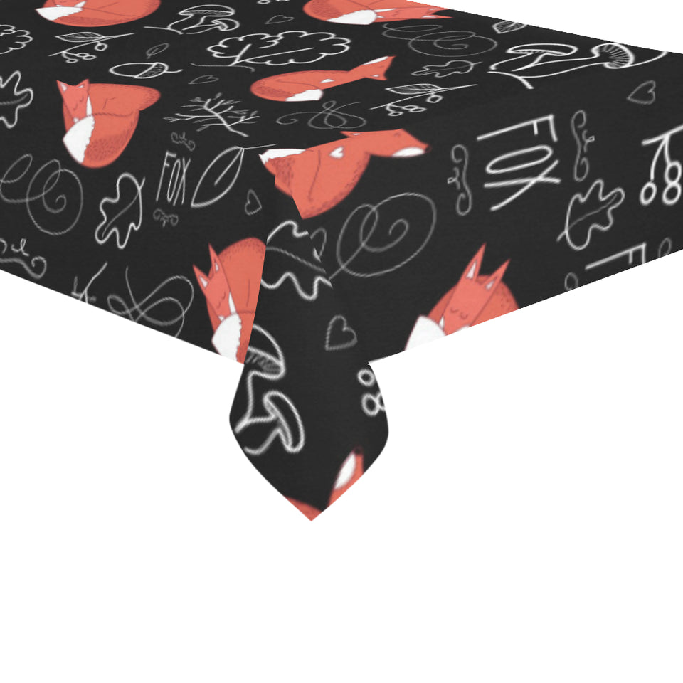 fox sleeping fox pattern Tablecloth