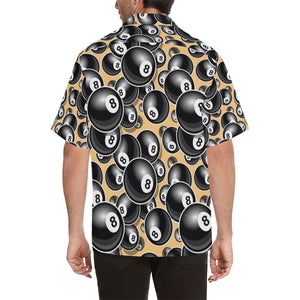 Billiard Ball Pattern Print Design 04 Men's All Over Print Hawaiian Shirt (Model T58)