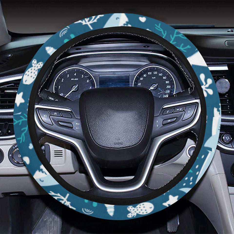 Cute shark pattern Car Steering Wheel Cover
