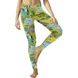 Hand drawn windmill pattern Women's Legging Fulfilled In US