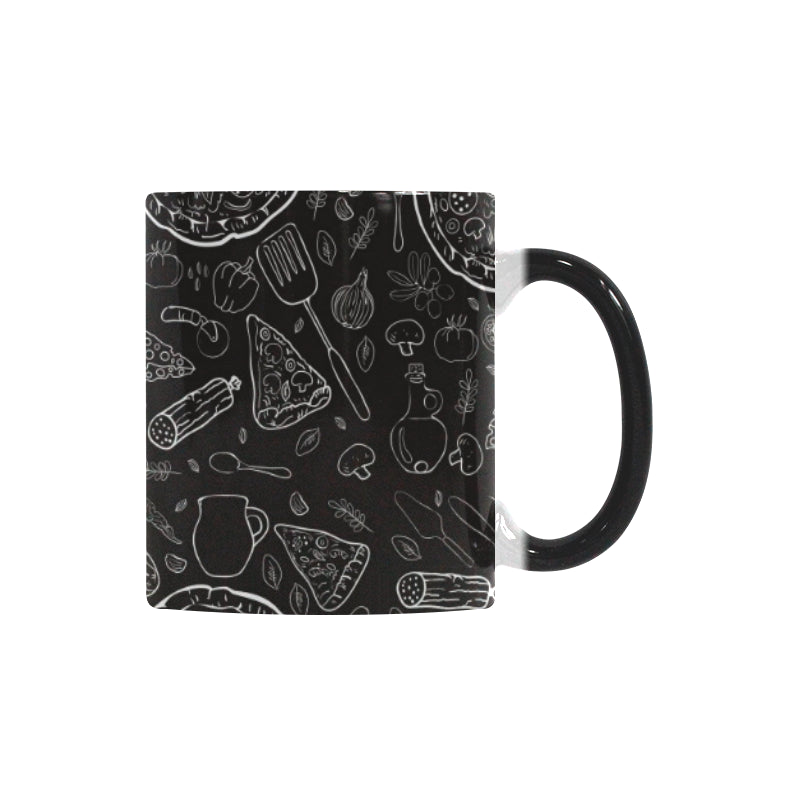 Pizza pattern Morphing Mug Heat Changing Mug