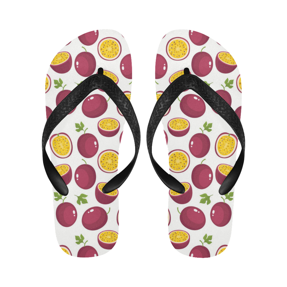 Passion fruit design pattern Unisex Flip Flops