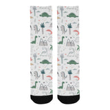 Cute cartoon dinosaurs tree pattern Crew Socks