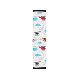 Watercolor helicopter cloud pattern Car Seat Belt Cover