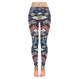 Blue red dragon cloud pattern Women's Legging Fulfilled In US