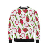 dragon fruits white background Men's Crew Neck Sweatshirt