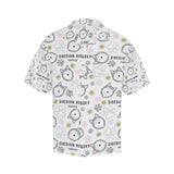 Siberian Husky design pattern Men's All Over Print Hawaiian Shirt