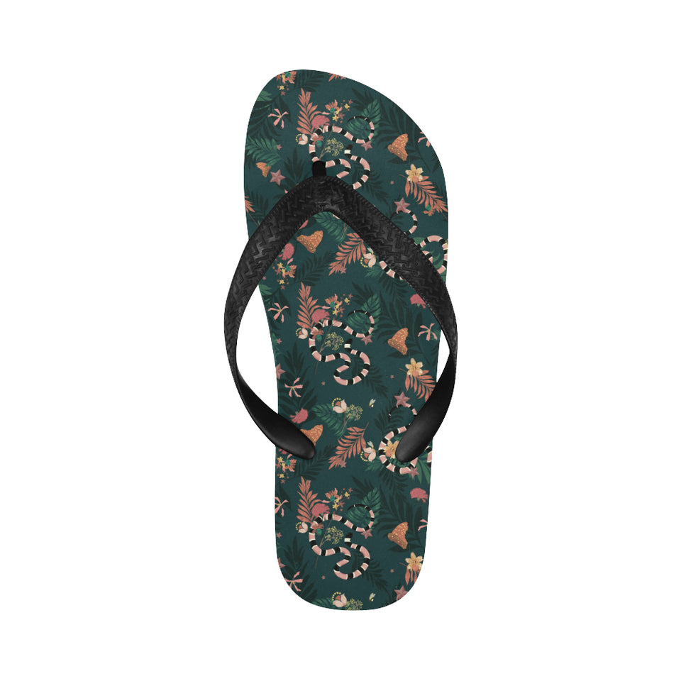 Snake forest pattern Unisex Flip Flops