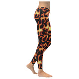 Fire flame dark pattern Women's Legging Fulfilled In US