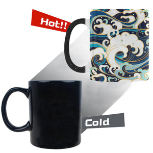 Japanese wave pattern Morphing Mug Heat Changing Mug