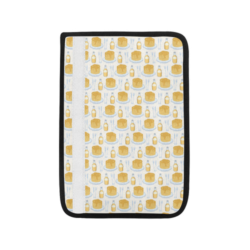 Pancake Pattern Print Design 05 Car Seat Belt Cover