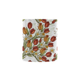 Red tulips and daffodils pattern Morphing Mug Heat Changing Mug