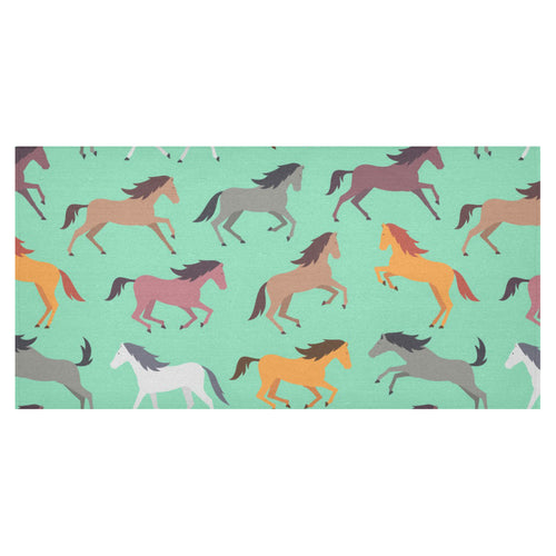 Colorful horses pattern Tablecloth