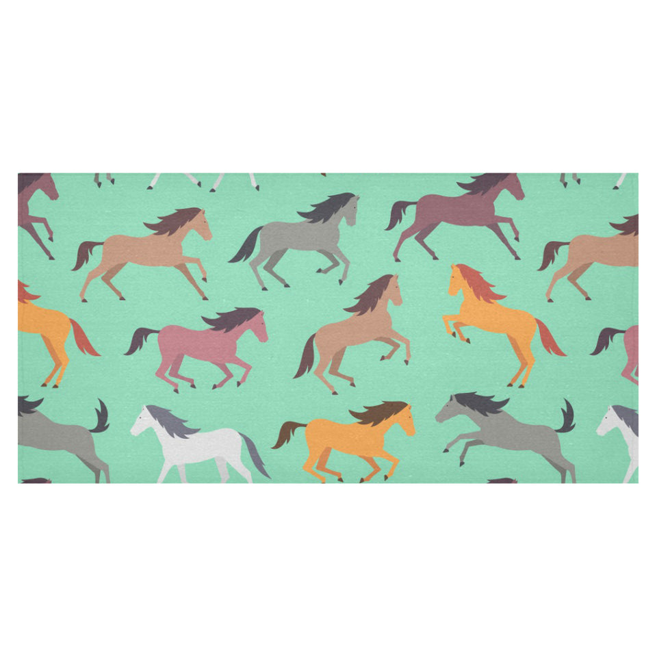 Colorful horses pattern Tablecloth