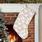 Greyhound Pattern Print Design 03 Christmas Stocking