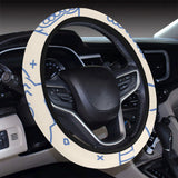 Cute sushi icon pattern Car Steering Wheel Cover