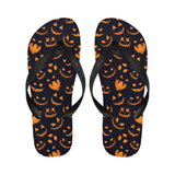 Halloween pattern Pumpkin background Unisex Flip Flops