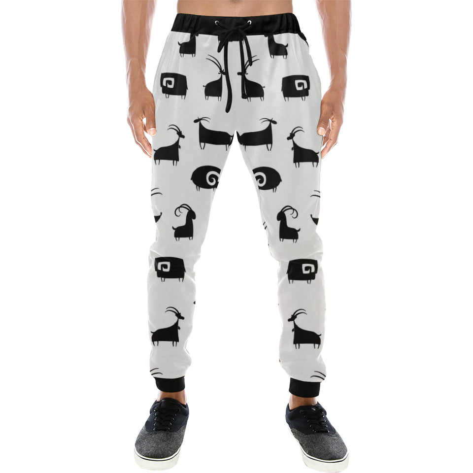 Goat ram pattern Unisex Casual Sweatpants