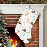 Cute Chihuahua puppie pattern Christmas Stocking