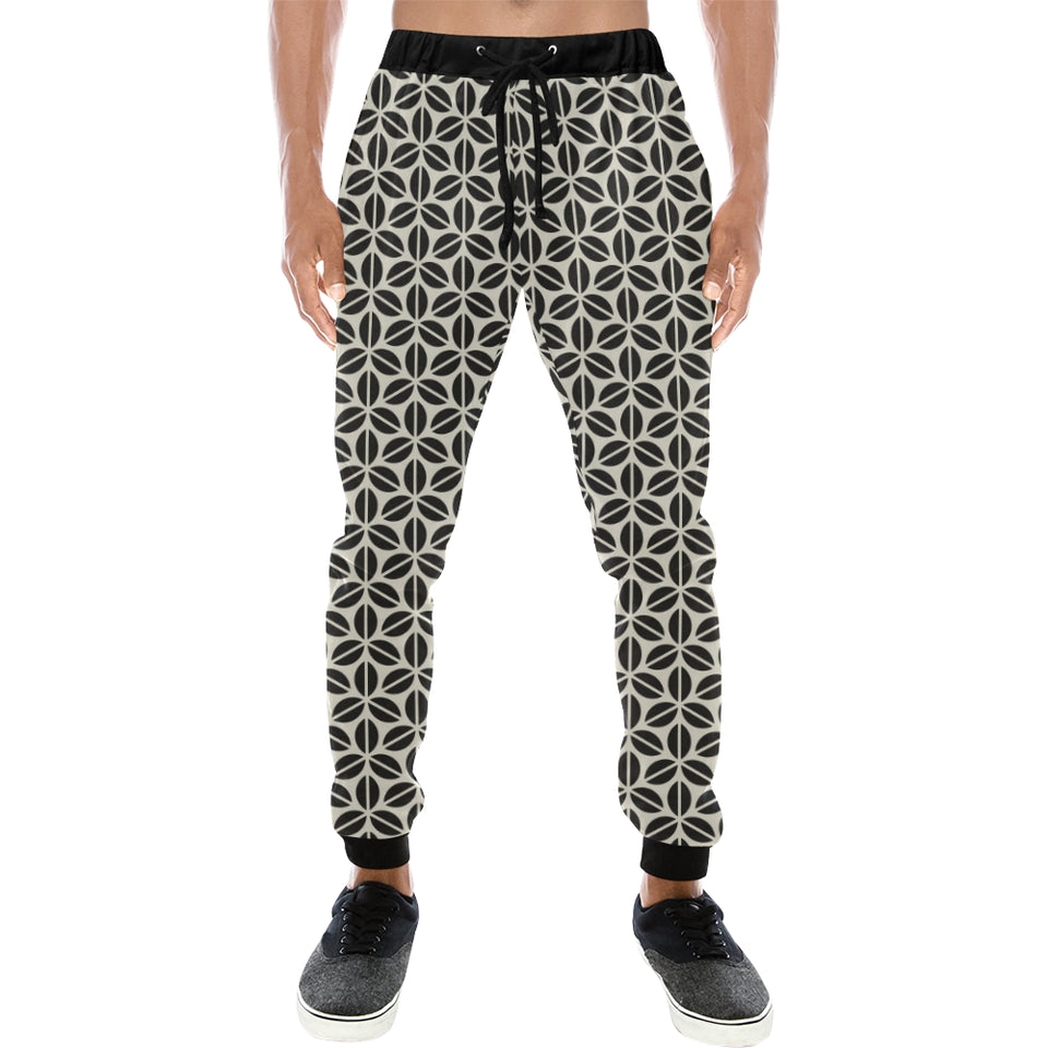Coffee bean abstract modern pattern Unisex Casual Sweatpants