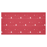 Christmas tree star snow red background Tablecloth