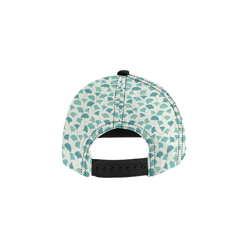 Green ginkgo leaves pattern All Over Print Snapback Cap