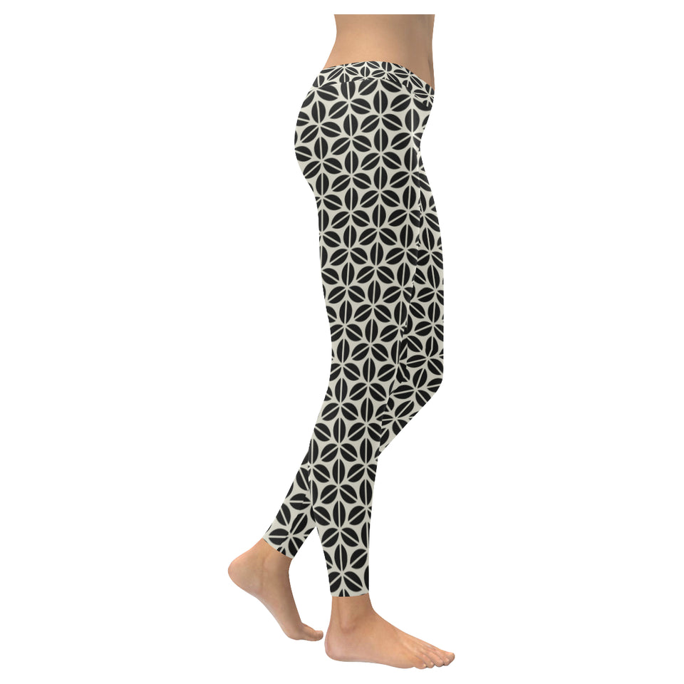 Coffee bean abstract modern pattern Women's Legging Fulfilled In US