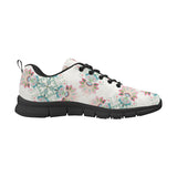 Square floral indian flower pattern Women's Sneaker Shoes