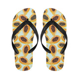 Watercolor papaya pattern Unisex Flip Flops