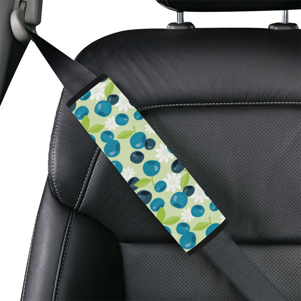 blueberry flower pattern Car Seat Belt Cover